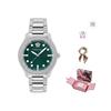 Groene Water Geest Horloge Kwarts Uurwerk Groene Wijzerplaat Uniseks horloges VE2T00422,VE2T00322