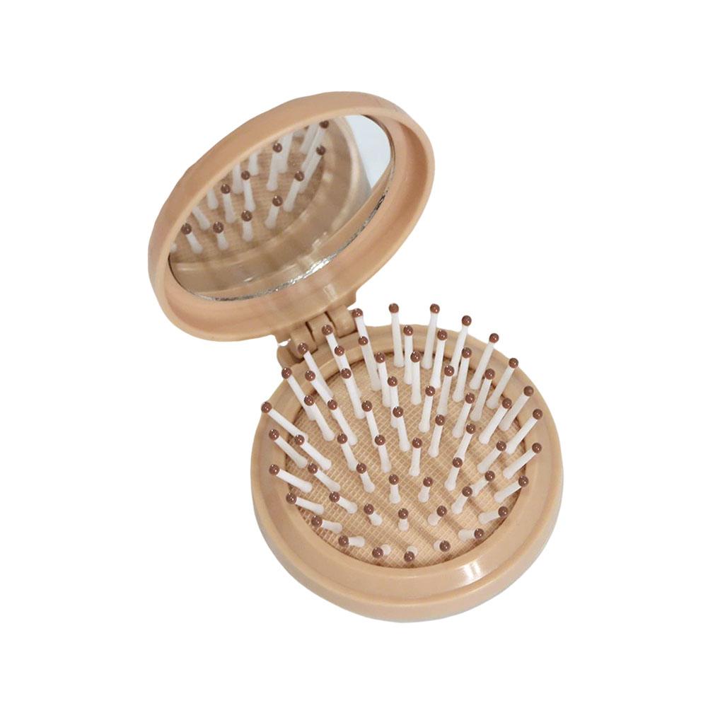 Folding Air Bag Comb With Mirror Mini Portable Travel Hair Brush Anti-static Styling Brush Head Massager Brush