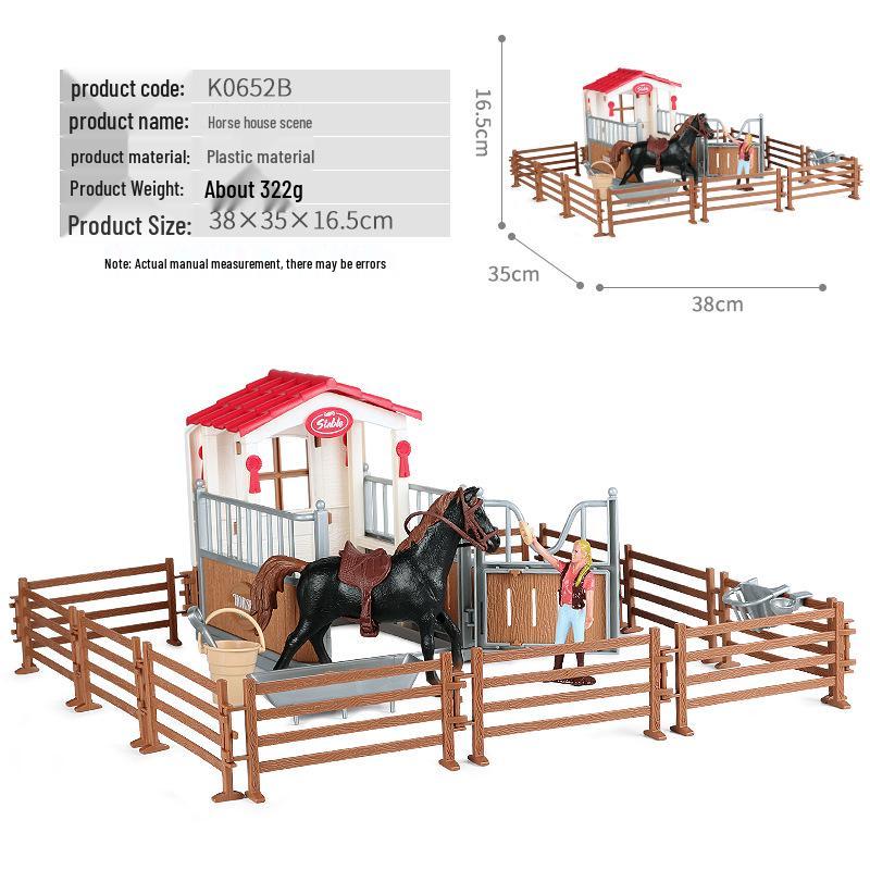 Children's Thousand-Mile Horse Simulation Model Toy and Sand Table Set
