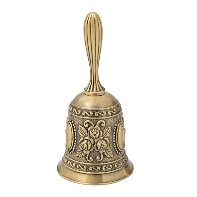 Hand Bell Metal Tone Ring Alarm Hand Hold Service Call Bell Desktop Bell Tea Dinner Bell Game Bell Christmas Bell