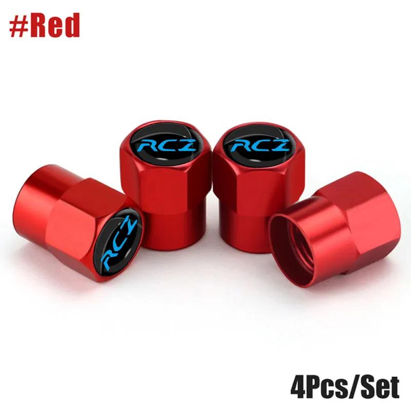 4Pcs/Set Car Wheel Tire Valve Caps Metal Stem Cover For w333 RCZ 307 207 208 2008 Auto Accessories 333w