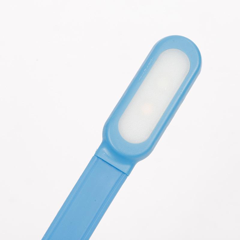 Compact LED Clip-On Reading Lamp with 3-Level Brightness, Foldable Design
