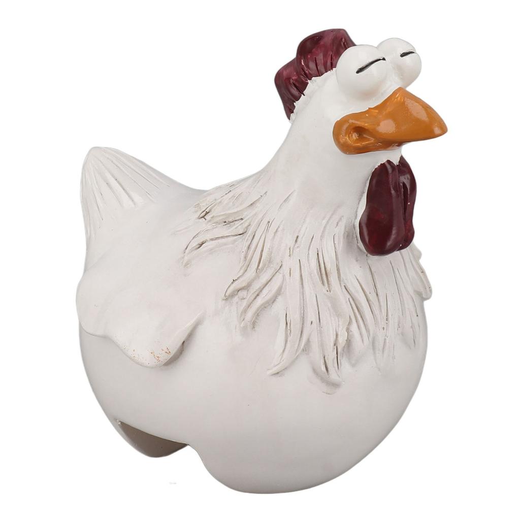 Funny Chicken Figurine Ornament Synthetic Resin Colorfast Exquisite Resin Chicken Ornament for
