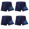 4 Pcs Men's Underwear Printed Boxer Shorts Youth Breathable Modal Underpants