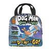 Dog Man Thermal Insulated Lunch Bag for Picnic Portable Food Bag Container Thermal Cooler Lunch Boxes