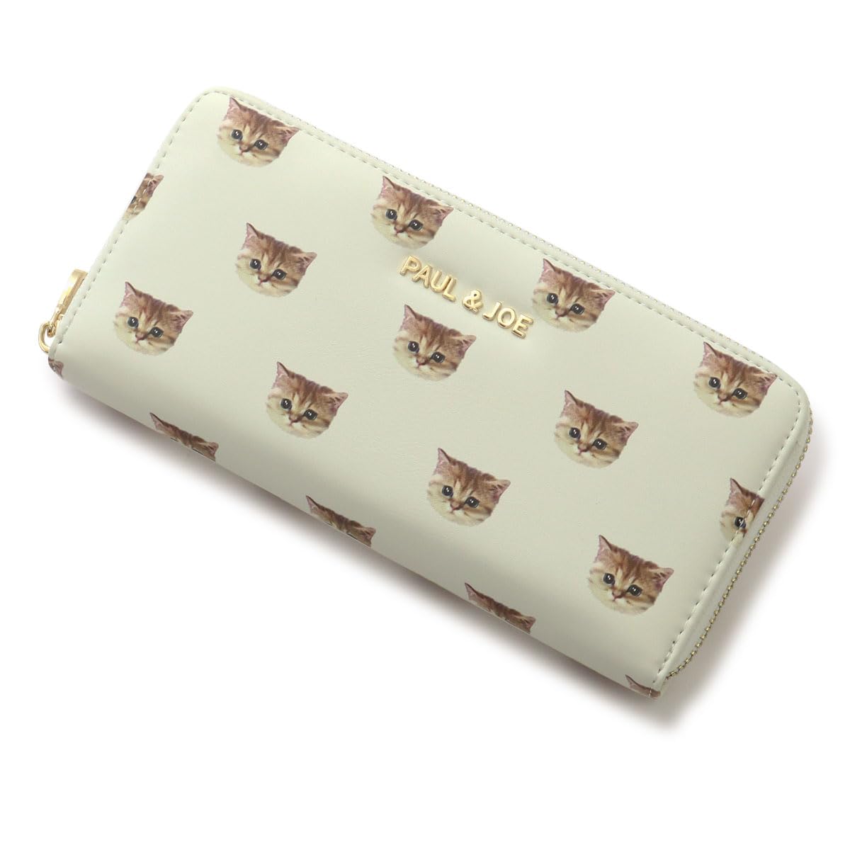

Joe Long Wallet Round Zipper Nunet Synthetic Leather All Over Pattern ACCESSOIRES Ivory [Paul & Joe] [Paul & Accessories] Women s PJA-W871 слонова кістка