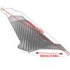 2x Carbon Fiber Look Motorcycle Front Fairing Side Winglet Wind Fin Spoiler Trim