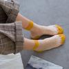 1Pair Transparent Short Sock Silk Elastic Hosiery Mesh Candy Color Polka Dot Ankle Socks Fashion