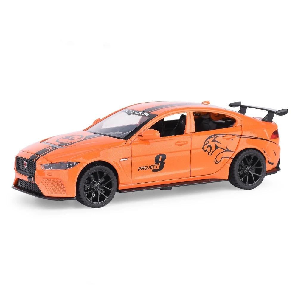 

1/32 Jaguar EX Сплав Спортивный Автомобиль Модель Литье под Давлением Металл Игрушечный Транспорт Средство Модель Автомобиля Звук и Свет Высокая Симуляция Коллекция Подарок оранжевый