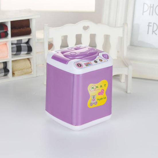 Doll Washing Machine Cute Colorfast Silicone Mini Washing Machine Toy Doll