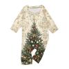 Christmas Print Family Outfit Long Sleeve Top + Pants Set Family Outfit