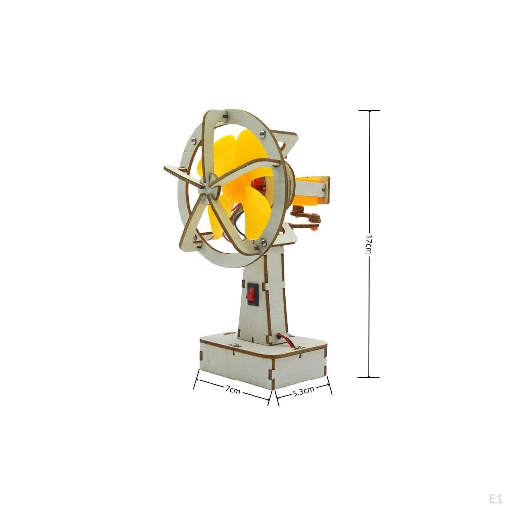 Oscillating Fan Craft Kit STEM DIY Educational Project Toy for Students, Kids,