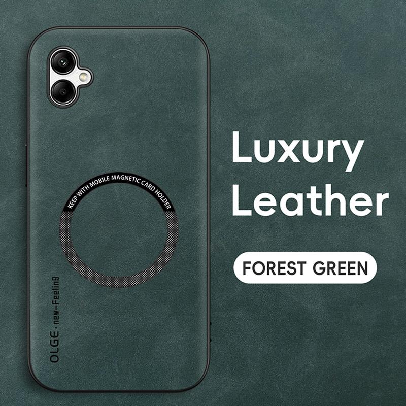 

Кожаный магнитный чехол для Samsung Galaxy A05 A05S A25 A35 A55 A15 M54 M14 M53 M33 A54 A34 A24 A14 4G 5G Magsafe с беспроводной зарядкой For M53 5G