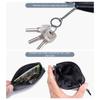 Soft Leather Small Wallet Large capacity Bus Card Key Bag Business Card Portable Coin Purse Leather Zipper Driver's License Bag
