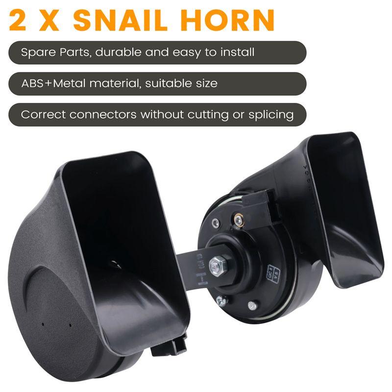Versatile Car Horn Upgrade Waterproof Snail Horn For Toyota Land Cruiser 200 LC300 Prado 150 LC100 Accessories