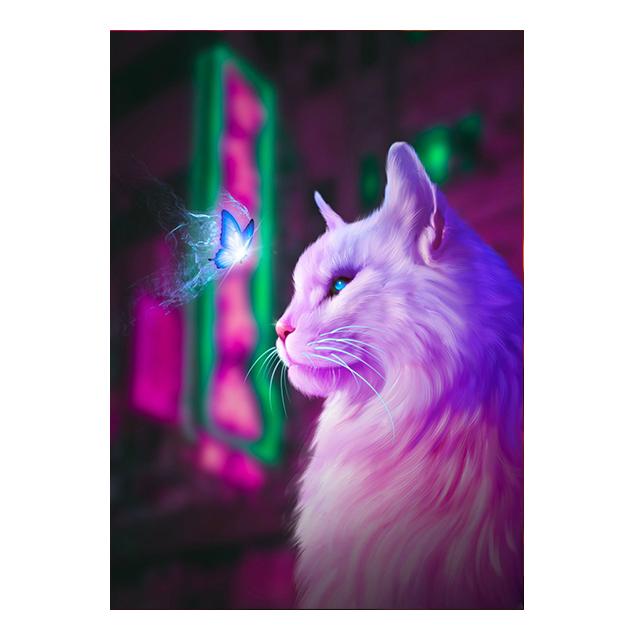 Cyberpunk Cats Duck Bear Fantasy Posters Wall Art Canvas Prints Modern Fashion Animals Paintings Living Room Home Decor Pictures