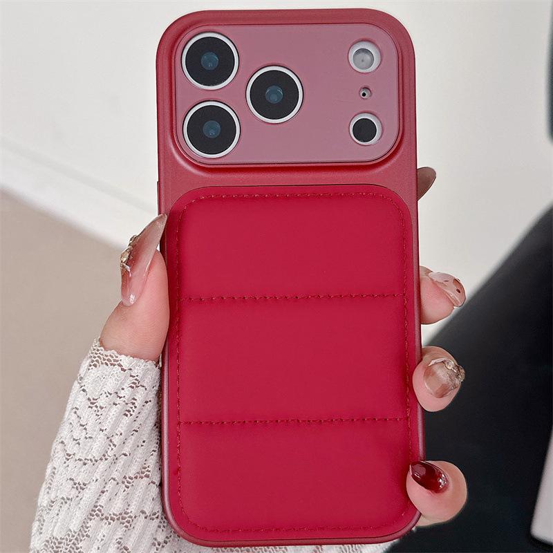 17-in-1 Down Jacket Phone Case for iPhone 14, 15, 16 Pro Max – Ideal for Global Use