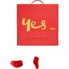 Yiershuang [Hongyun Gift Box Set] Zodiac Year 100% Pure Cotton Thermal Underwear, Bright Red Wedding Ladies' Panties And Socks