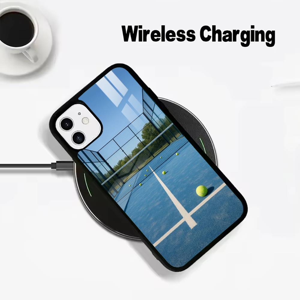 Popular Sport - Tennis Phone Case For IPhone17 16 15 14 13 12 11 Pro Max 16/15/14Plus Wireless Charger Cover Funda