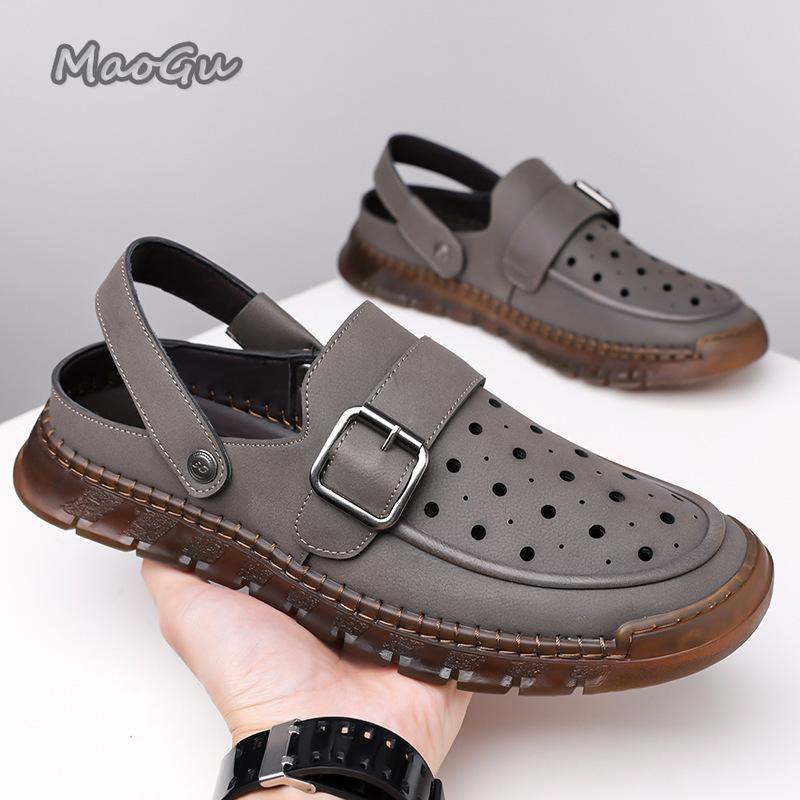 Fashion Men's Large Size38 48 Slip-On Sandals Flat Bottom Casual Slippers Anti-Slip Fashion Summer Man's Footwear Sandalias De Hombre