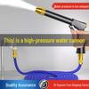 High-Pressure Retractable Spray Gun for Household Water Hose - Ideal for Car Wash and Garden Use