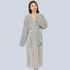 Coral Velvet Thickened Women's Bathrobe, Long Soft Nightgown, Couple's Robe, Comfortable Homewear