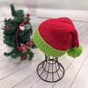 Pom Pom Ball Christmas Hat Knitted Xmas Decor Winter Beanie Santa Caps  for Women Men