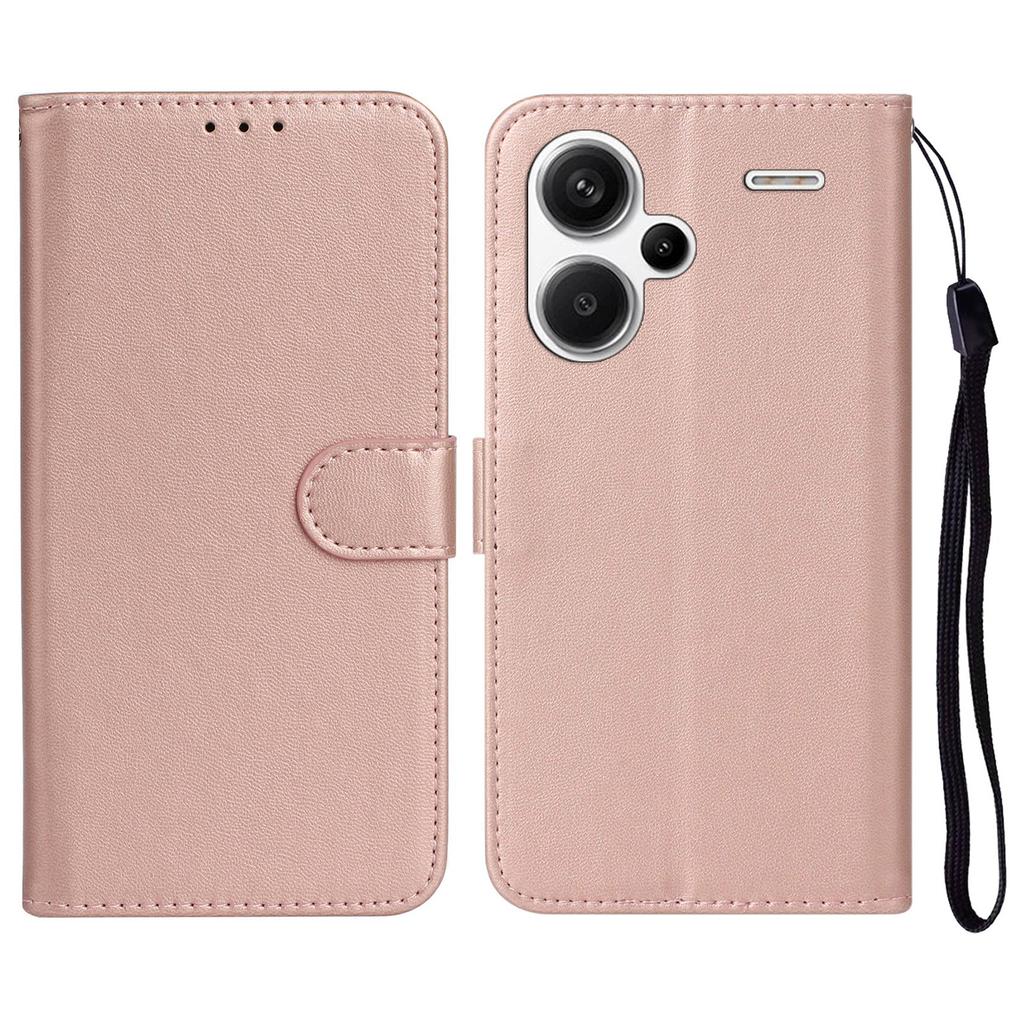 For Xiaomi Redmi Note 13 Pro+ 5G Case PU Leather Magnetic Clasp Flip Phone Cover