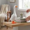 Resin Goose Statue Outdoor Yard Decor Lawn Ornament Patio Porch Decorative Sculpture for Home Garden Display