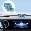 3PCS Mini Car Dashboard Digital Clocks, Small Self-Adhesive Bracket Vehicle Air Vent Electronic Watch with Clear LCD Screen Time & Day Display,