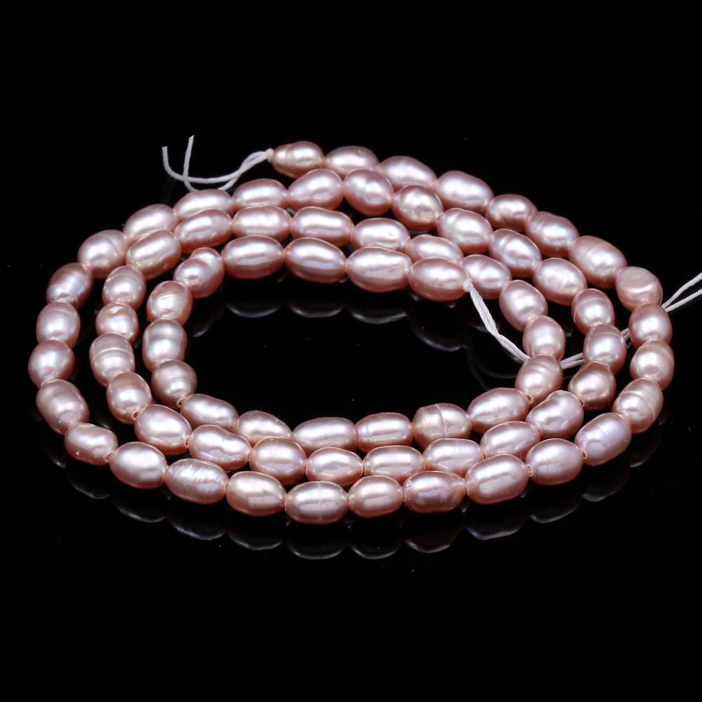 

1String, Natural Freshwater Pearls, 3.5-4 Mm White Pink Purple Pearl Beads for Jewelry Making DIY Necklace Supplies, Birthday Gifts for Women, 36cm 1String/3.5-4mm-36cm фіолетовий