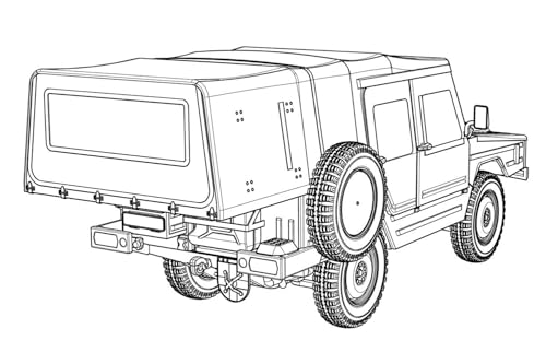 Ace 1/35 Scale German Iltis 4WD Field Ambulance Type 183 Plastic Model Kit UA35103