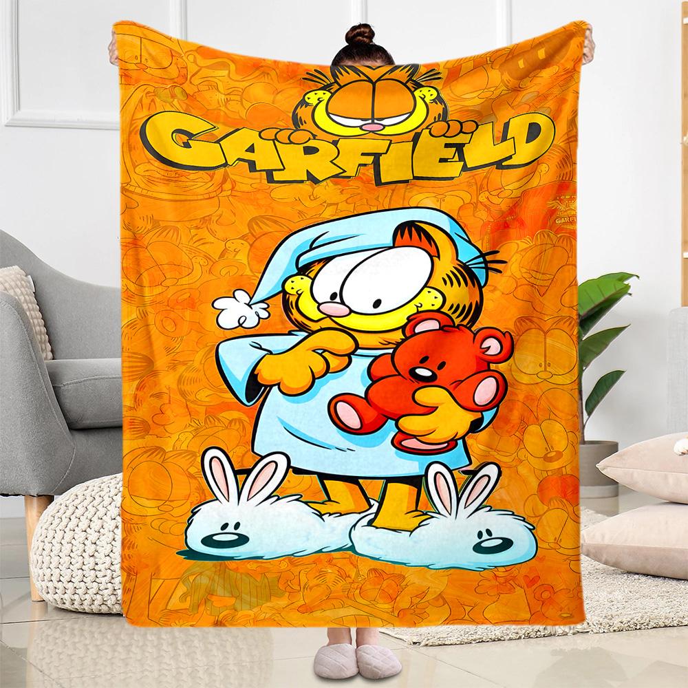 Garfield's Cozy Adventure Blanket Soft Warm Cozy Great for Seaside Picnics Sofa for All Occasions Stylish Decor Gifts For Family Or Friends