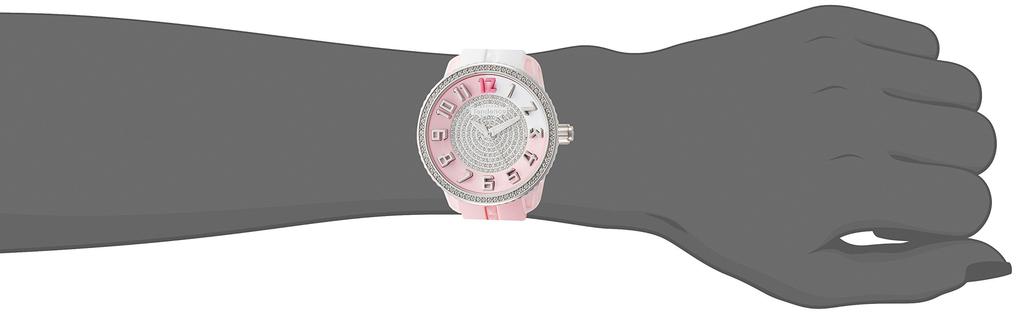 Tendence Watch CRAZY Medium Pink Dial Stainless Steel Mineral Glass Quartz Limited Model 42MM TY930111S White Women's