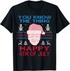 NEW LIMITED! Happy Christmas Biden 4th Of July Funny Christmas Tee - MADE IN USA