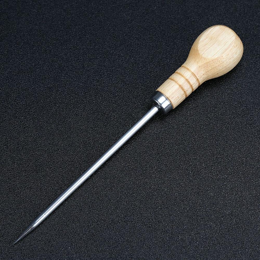 

Cocktail Safety Wooden Handle Stainless Steel Bar Tools Punch Ice Crusher B