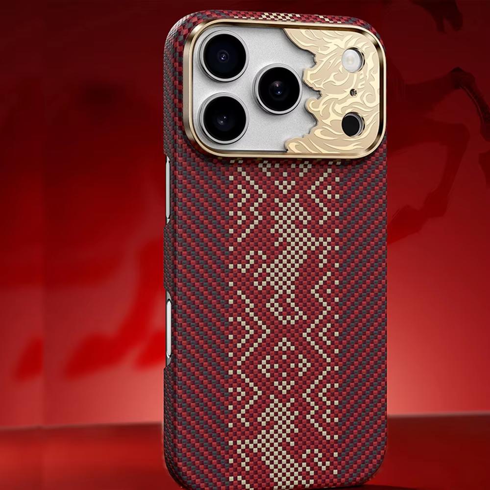 Benks Kevlar Series for iPhone 17 Pro Max Case Gilded Tactile Woven Aramid Fiber Magnetic Case for iPhone 17 Pro Case iPhone17 Pro Max