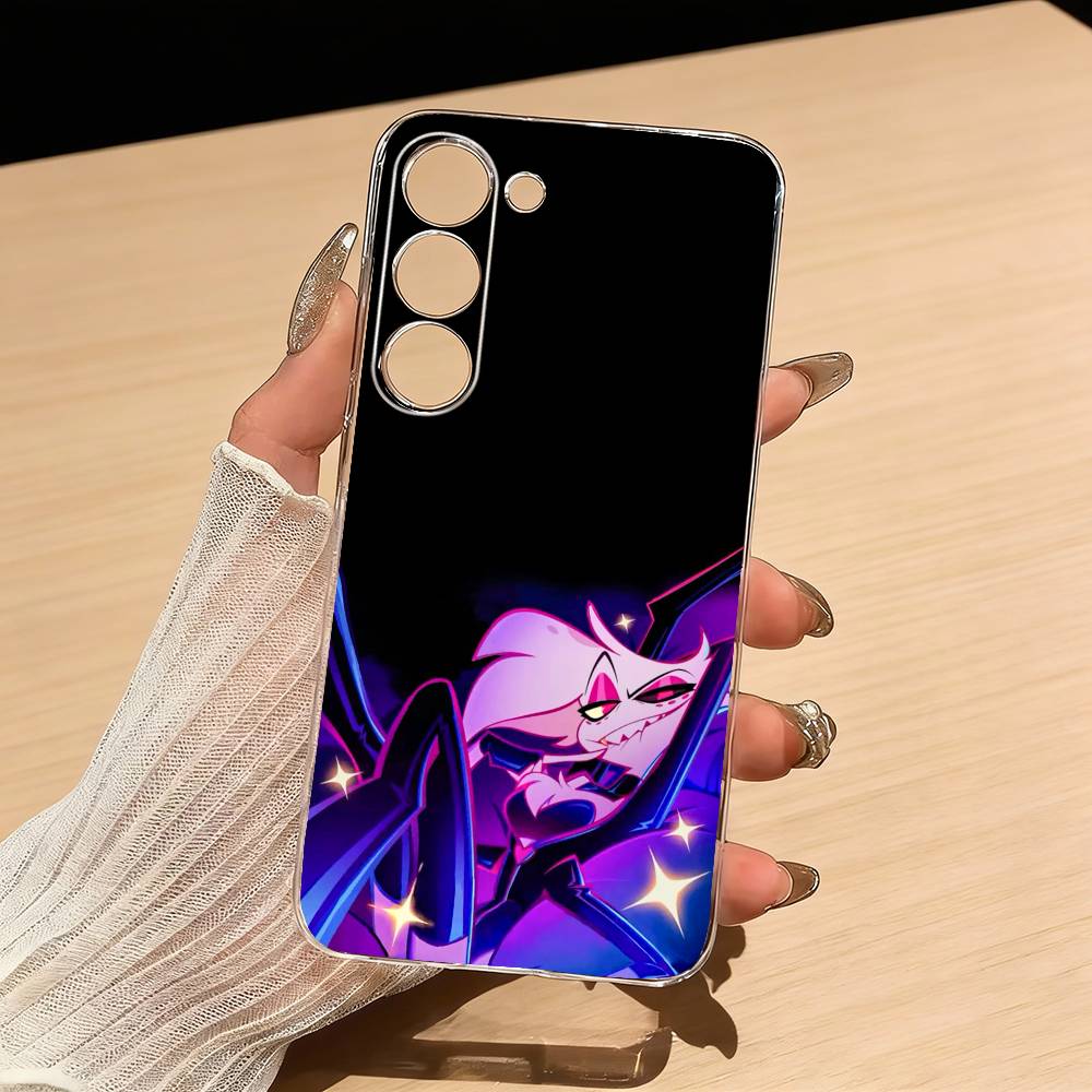 Angel Dust H-Hazbin H-Hotel Phone Case For Samsung S25,S24,S21,S22,S23,S30,Ultra,S20,Plus,Fe,Lite Transparent Cover