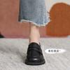 Loafers women's 2025 spring new platform college British style small leather shoes one pedal versatile thick heel jk single shoes