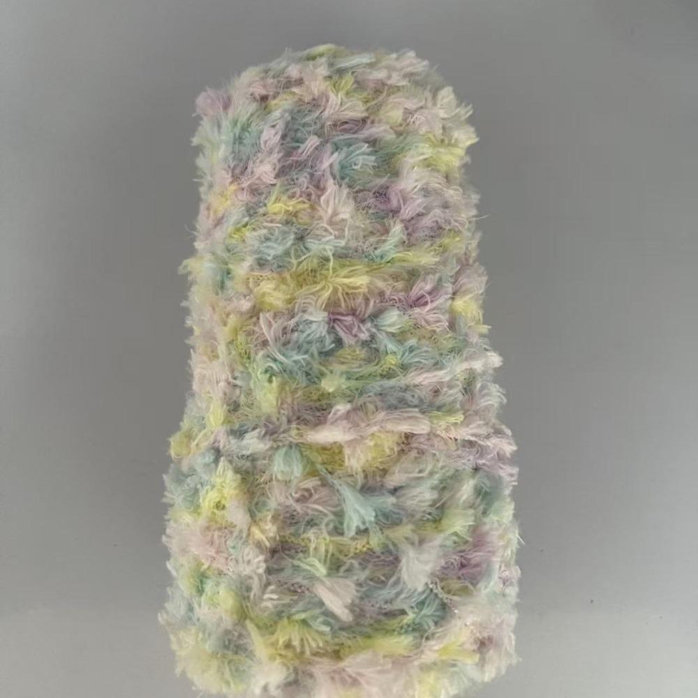 Segment Dyed Fish Tail Popcorn Hand Mixed Thread Yarn, Hand-woven Special DIY Knitting Sweater Special Bag Scarf Knitted Wool