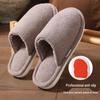 Men's and Women's Winter Non-Slip Plush Cotton Slippers - Thick-Soled, Soft, and Odor-Resistant.