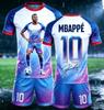 Summer Football Short Sleeved Set Fashionable Comfortable Loose Soft Breathable Printed T-shirt 3D Printed Sports Casual Outdoor Daily Sport Wear