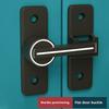 Door Lock Zinc Alloy 90 Degree Sliding Door Latch Heavy Duty Barn Gate Bolt Protect Privacy Cabinet Closet