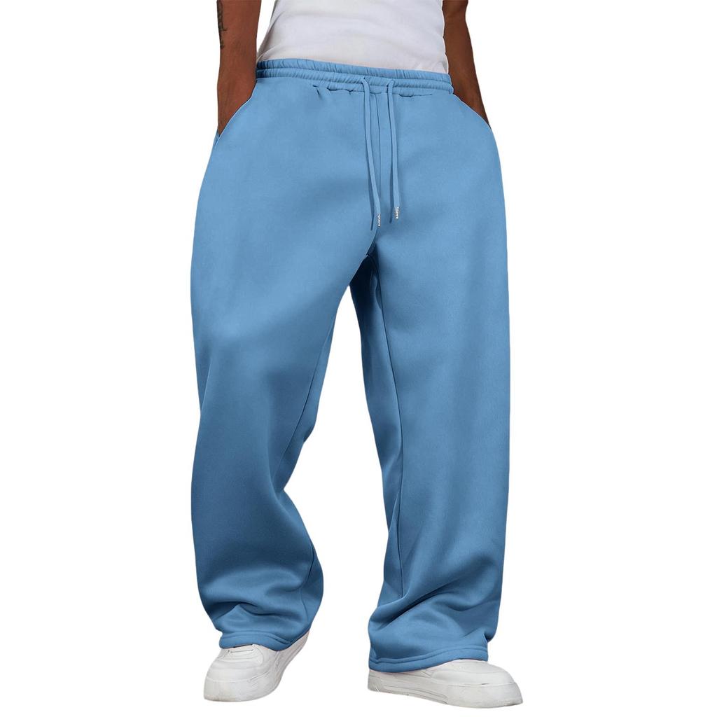 Pantaloni della tuta larghi da uomo pantaloni della tuta a gamba larga con tasche