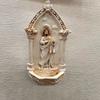 Resin Catholic Sant Judas Tadeo Holy Water Font for Entrance Home Wall Hanging Religious Gift Sant Jude Holy Water Font