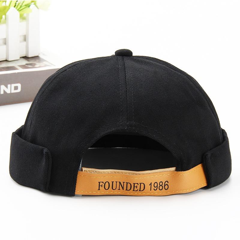 Men Women Brimless Skullcap Beanie Hat Autumn Winter Thin Landlord Cap Hip Hop Streetwear Docker Cap for Fashion Trendy