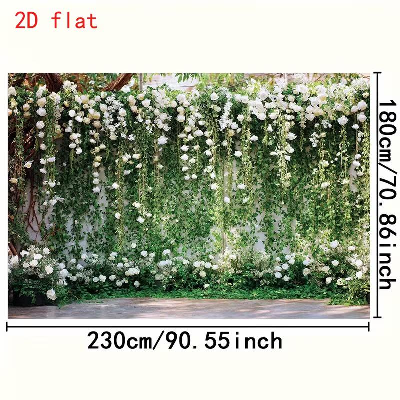 2D Natural Hanging Floral Ivy Wall Backdrop Studio Photo Prop for Spring Shoots