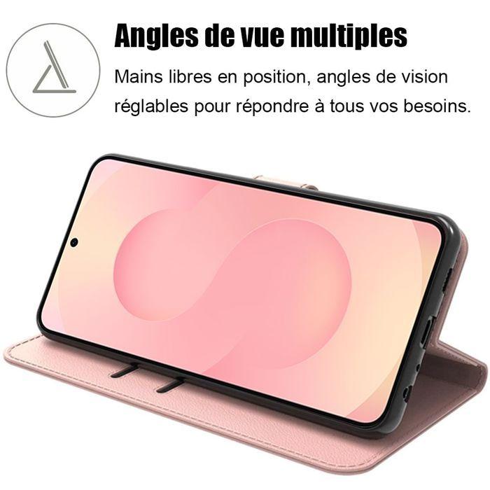 Phone Case - BOOLING - for Samsung Galaxy S25 FE - Full Shockproof Synthetic Leather - Pink