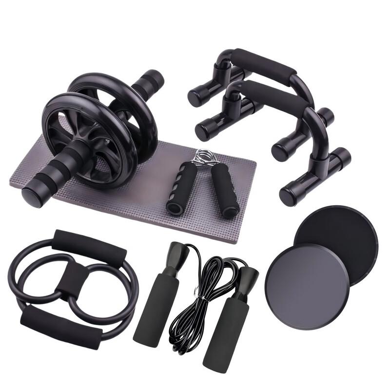 WEZHO Abdominal Wheel & Push-up Fitness Set