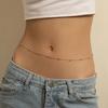 Bohemian Vortex Sun Waist Chain for Women Body Chain Layered Vintage Ethnic Style Totem Chain Belt Simple Decoration Accessories